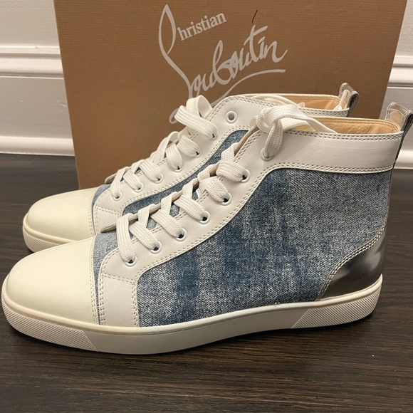 Christian Louboutin ‘Louis Flat Patent/Jean/Specchio’ High Top - Picture 4 of 11